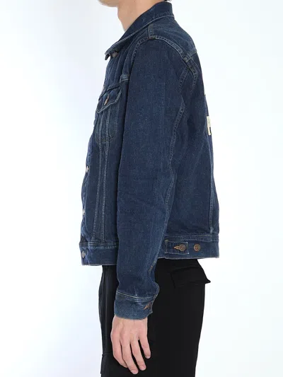 Celine Men Denim Jacket In Blue