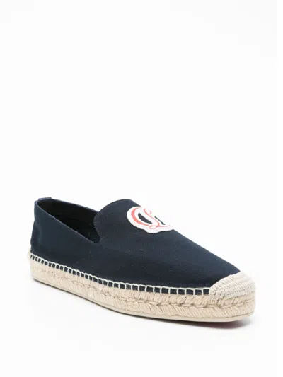 Christian Louboutin Blue Fabric Flat Shoes