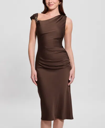 Guess Ashlyn Asymmetric Midi Dress