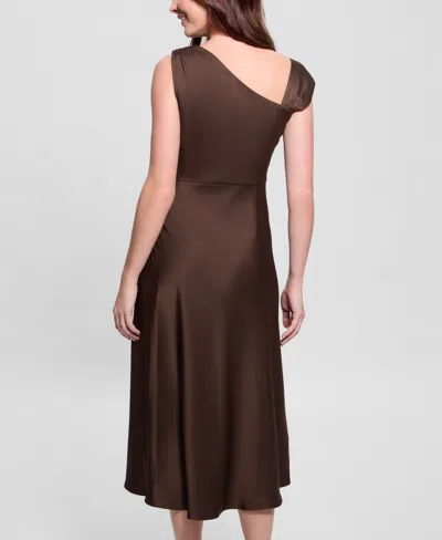 Guess Ashlyn Asymmetric Midi Dress