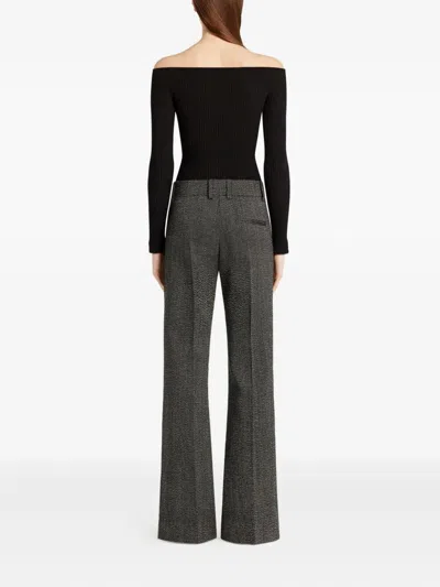Courrèges Courregès "off Shoulder" Rib Knit Top