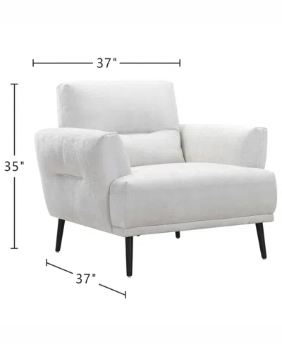 Macy's Kaelynne 37" Fabric Chair, Exclusively At  In White