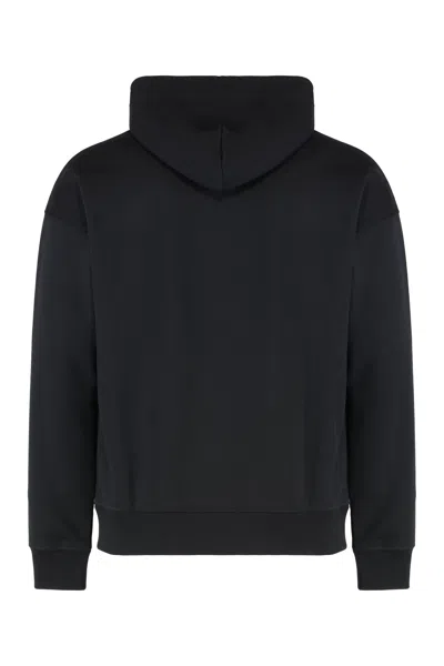 Diesel S-rob-hood-r1 Cotton Hoodie In Black