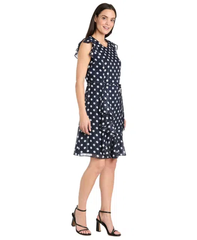 R & M Richards Rm Richards Shift Dress In Blue