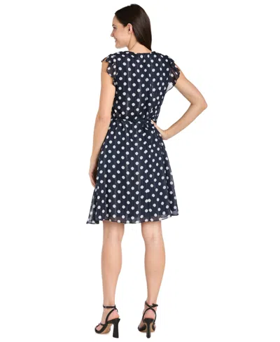 R & M Richards Rm Richards Shift Dress In Blue