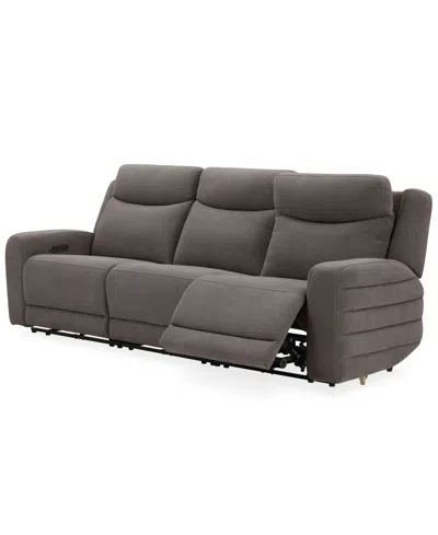 Macy's Kristyan 3-pc. Fabric Sofa With 3 Power Recliners, Exclusively At