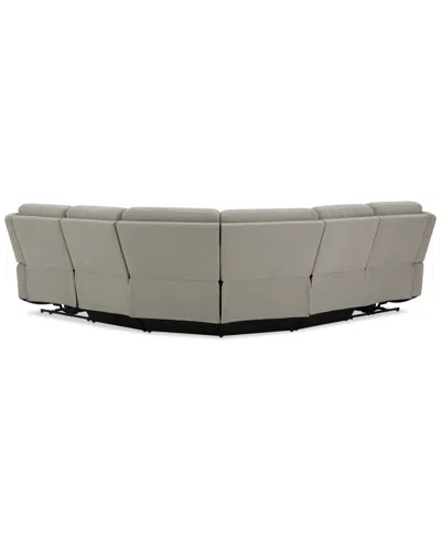 Macy's Kristyan 5-pc. Fabric Sectional With 2 Power Recliners, Exclusively At