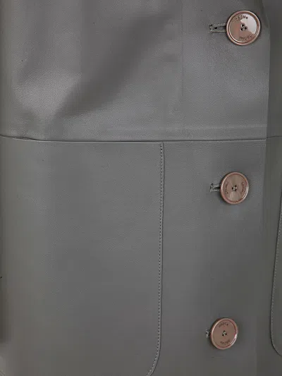 Drm Boxy Leather Blazer Clothing