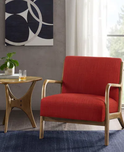 Ink+ivy 28" Novak Spice Fabric Lounge Chair In Red