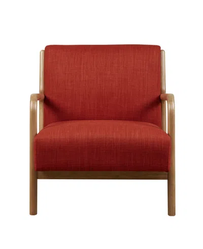 Ink+ivy 28" Novak Spice Fabric Lounge Chair In Red