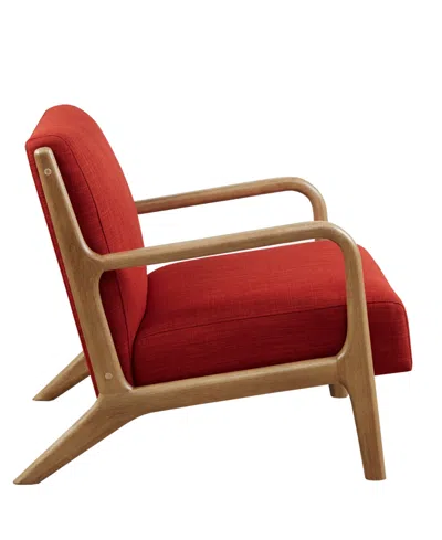 Ink+ivy 28" Novak Spice Fabric Lounge Chair In Red