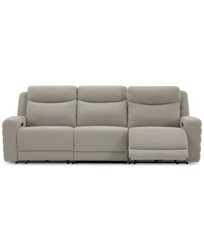 Macy's Kristyan 3-pc. Fabric Sofa With 2 Power Recliners, Exclusively At