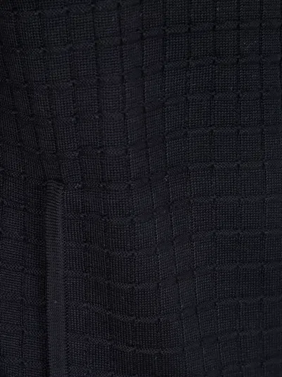 Emporio Armani Grid-pattern Zip-up Cardigan