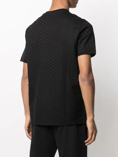 Emporio Armani Logo-patch Short-sleeved T-shirt In Black