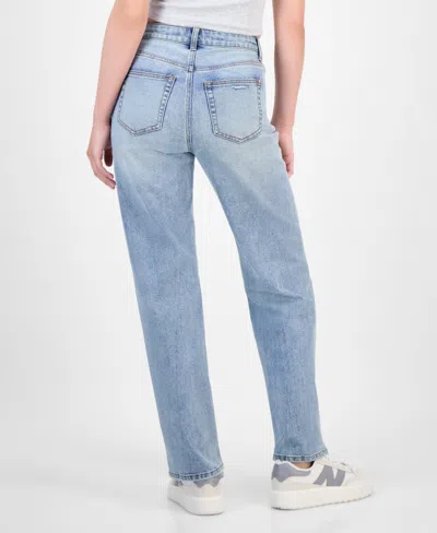 Tinseltown Juniors' High-rise Slim Wide-leg Jeans In Yellow