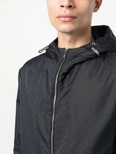 Emporio Armani Nylon Blouson Jacket In Black
