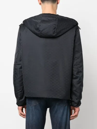 Emporio Armani Nylon Blouson Jacket In Black