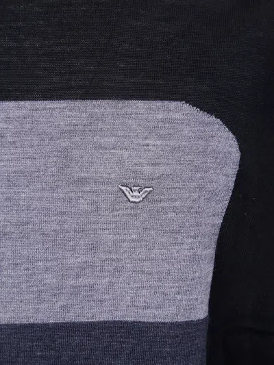Emporio Armani Block-panel Wool Sweater