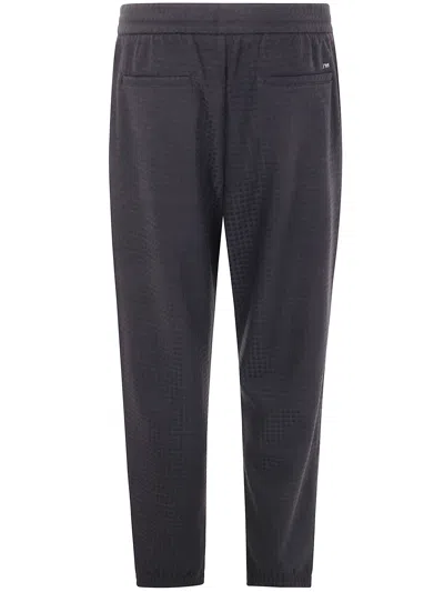 Emporio Armani Man Pants Black Size Xs Modal, Wool In Black