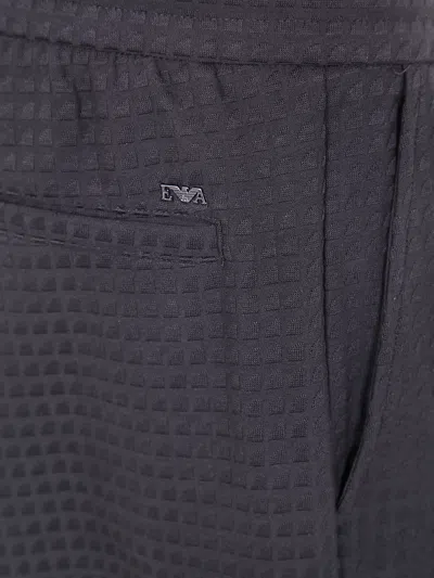 Emporio Armani Man Pants Black Size Xs Modal, Wool In Black