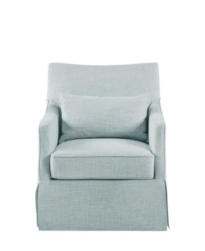 Martha Stewart Collection 28" Fabric London Skirted Swivel Chair