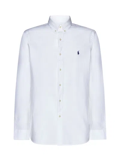 Polo Ralph Lauren Timeless White Shirt With Signature Polo Pony Motif