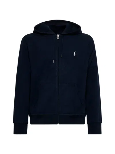 Polo Ralph Lauren Man Sweatshirt Midnight Blue Size Xxl Cotton, Polyester In Blue