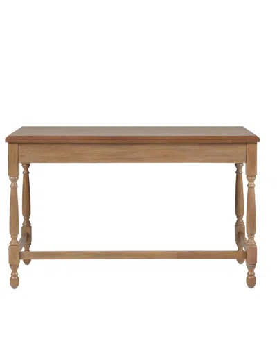 Martha Stewart Collection 48" Solid Wood Tabitha Desk With 1 Drawer And Turned Legs