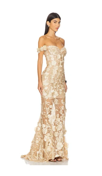 Bronx And Banco Jasmine Off The Shoulder Gown