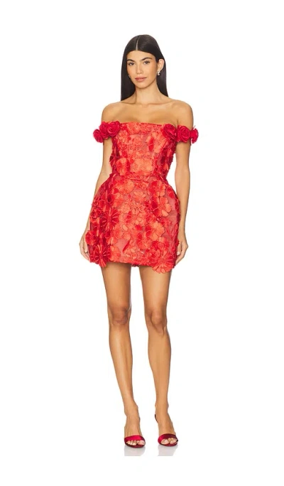 Bronx And Banco Jasmine Maraya Mini Dress In Red