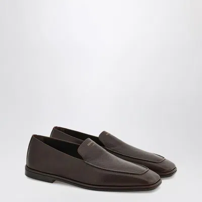 Ferragamo Dark Brown Leather Loafer