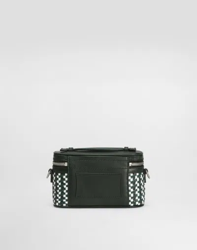 Dolce & Gabbana Atene Crossbody Minibag With Woven Leather