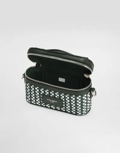 Dolce & Gabbana Atene Crossbody Minibag With Woven Leather