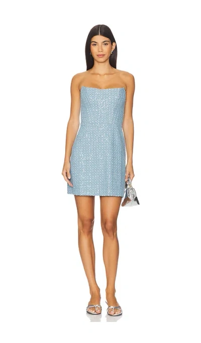 Susana Monaco Sequin Denim Corset Dress