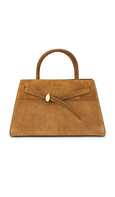 Veronica Beard Dash Belted Suede Top-handle Bag