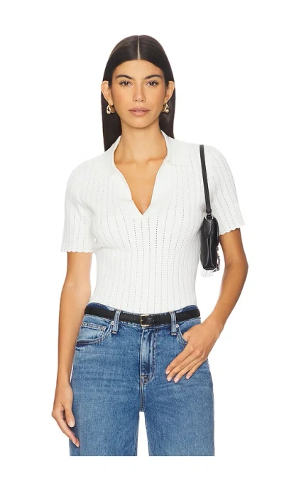Joe's Jeans The Jess Pointelle Polo Shirt