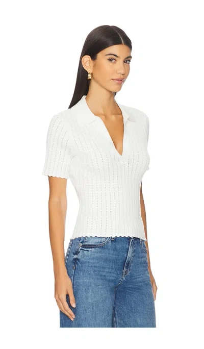 Joe's Jeans The Jess Pointelle Polo Shirt