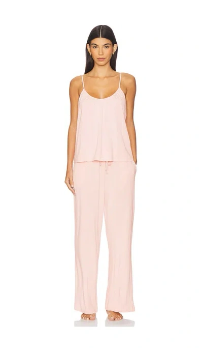 Eberjey Gisele Cami & Pant Pj Set In Brown