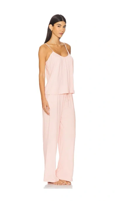 Eberjey Gisele Cami & Pant Pj Set In Brown