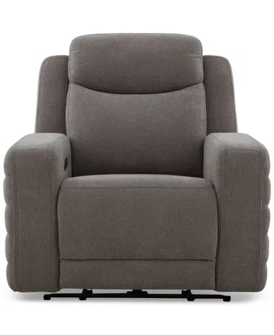 Macy's Kristyan Fabric Power Recliner With Power Headrest With Zero Wall & Heat Massage, Exclusively At Mac
