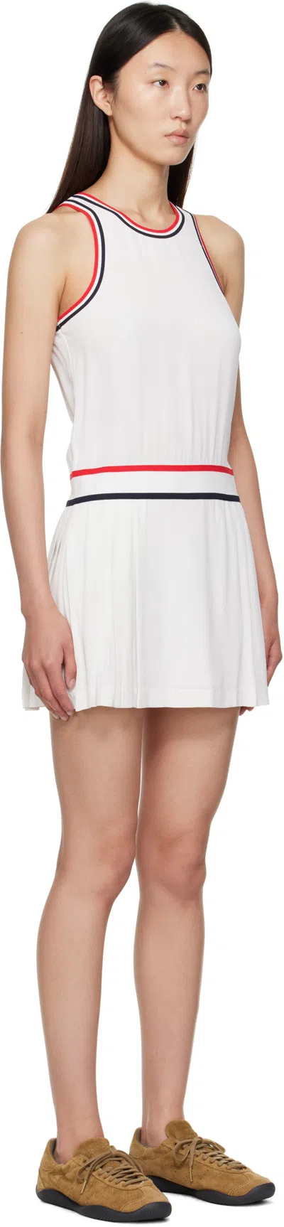 Sporty And Rich White 'src' Phoebe Minidress