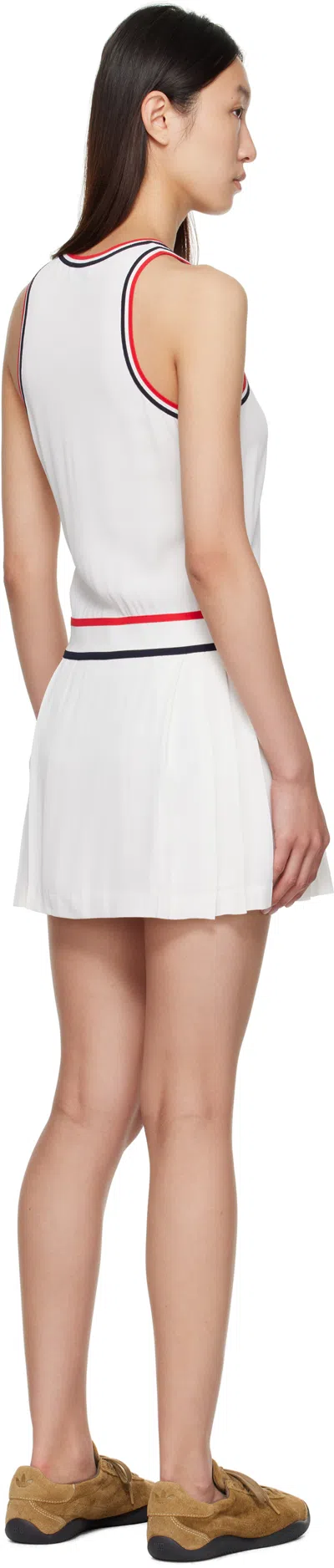 Sporty And Rich White 'src' Phoebe Minidress