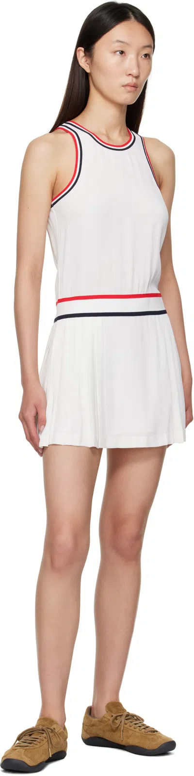 Sporty And Rich White 'src' Phoebe Minidress