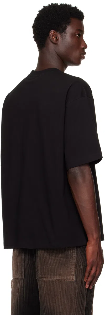 We11 Done Black Teddy Bear Print T-shirt In Black