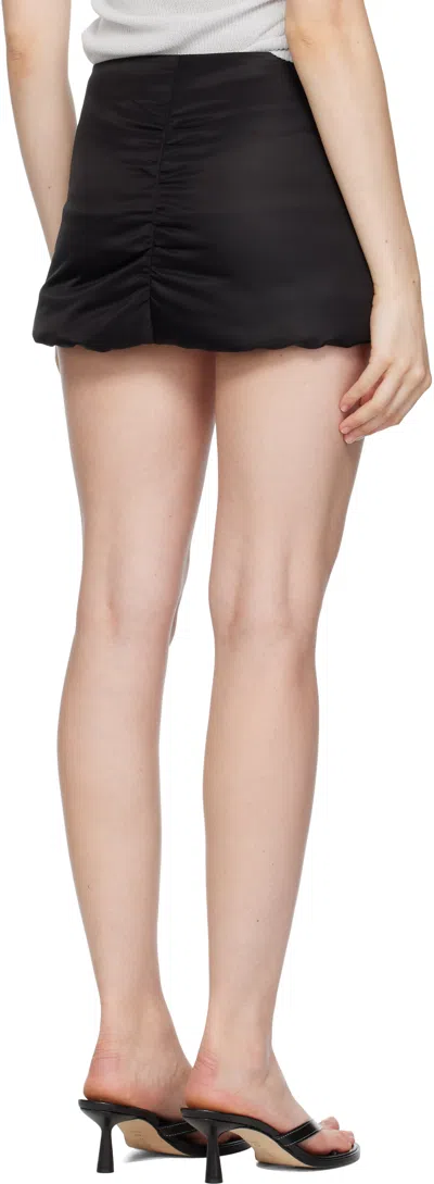 We11 Done Black Padded Miniskirt