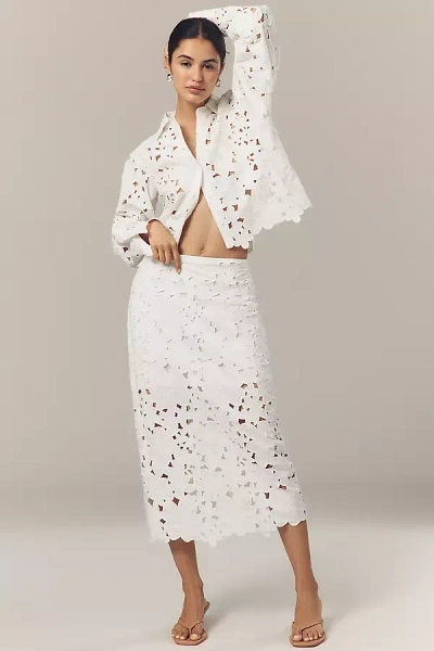 Endless Rose Lace Midi Pencil Skirt