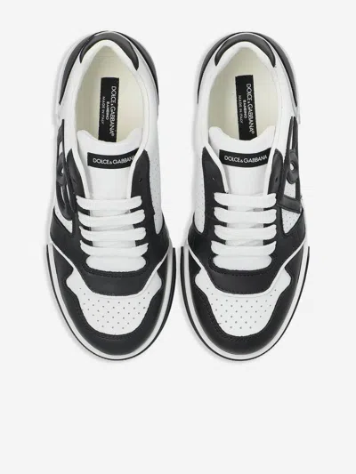 Dolce & Gabbana Boys Leather Dg Logo Trainers