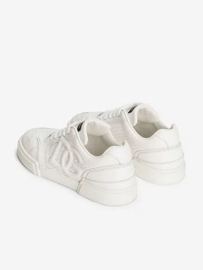 Dolce & Gabbana Boys Leather Dg Logo Trainers