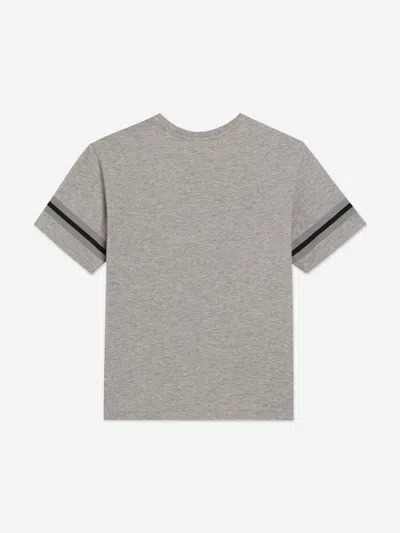 Dolce & Gabbana Boys Logo Print T-shirt In Gray