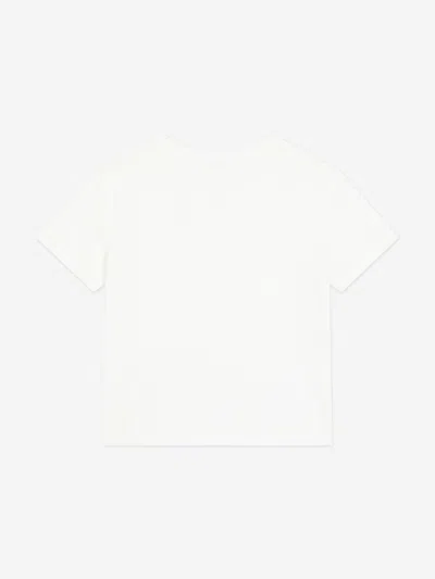Dolce & Gabbana Cotton Embellished Logo T-shirt In Gold